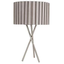 Rackhams Sabella 43cm Table Lamp Satin Nickel - thumbnail 2
