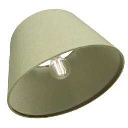 Rackhams Traditional 8 Inch Olive Green Linen Drum Table/Pendant Lamp Shade 40w Maximum - thumbnail 5