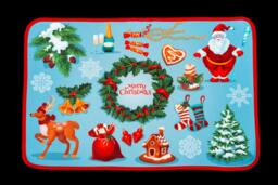 Rackhams 38.5 x 59cm Christmas Doormat with Soft Non-Slip Backing for Indoor and Outdoor Entrances - thumbnail 2