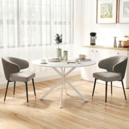 Rackhams 120 cm Dining Table for 4, Industrial Kitchen Table with Steel Legs - thumbnail 2