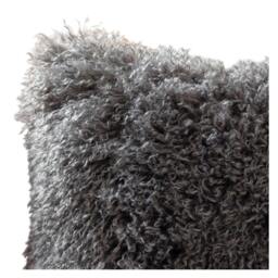 Rackhams Rowan Faux Fur Cushion Cover - Grey - 50cm x 50cm - Grey - 100% Polyester - thumbnail 3