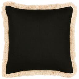 Rackhams Oromo Fringe Cushion Cover - Brown - 45cm x 45cm - Brown - 100% Polyester - thumbnail 2