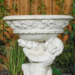 Rackhams Cherub Planter Pair Vase Urn - thumbnail 4