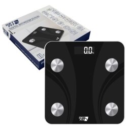 Rackhams Smart Bathroom Scales Digital Body Weighing Scale Connect IOS/Android - Smart Scale  - Solid Black - thumbnail 2