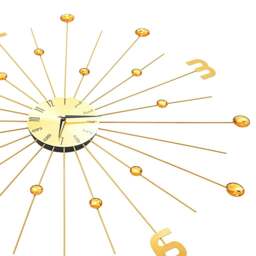 Rackhams Wall Clock Metal 70 cm Golden - thumbnail 5