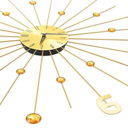 Rackhams Wall Clock Metal 70 cm Golden - thumbnail 4