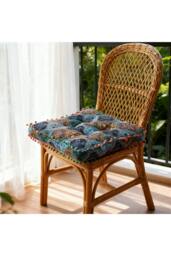 Rackhams Bohemian Patterned Pom-Pom Trimmed Seat Cushion - thumbnail 2