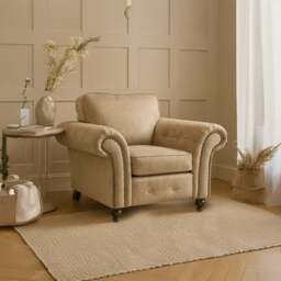 Rackhams Oakland Marble Leather Armchair - thumbnail 1