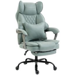 Rackhams Big and Tall Office Chair with Lumbar Support, Light Blue - thumbnail 2
