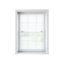 Rackhams White Faux Wood Venetian Blind With Strings - 150cm With 210cm Drop - thumbnail 1
