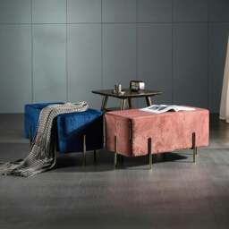 Rackhams Asare Ottoman Bench - Pink