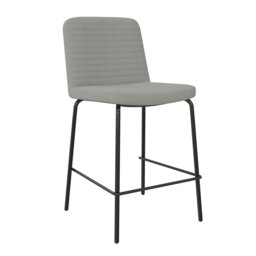 Rackhams Corey Counter Stool Grey Linen - Grey - thumbnail 1