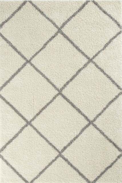 Rackhams Moroccan Ivory Shaggy Rug - 500 - 60X110 cm - image 1