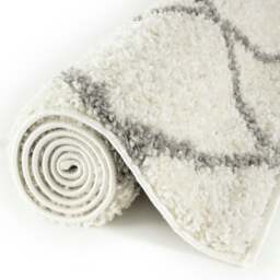 Rackhams Moroccan Ivory Shaggy Rug - 500 - 60X110 cm - thumbnail 4