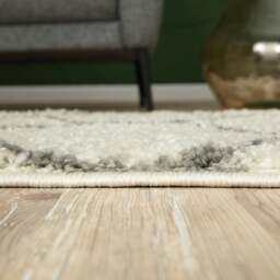 Rackhams Moroccan Ivory Shaggy Rug - 500 - 60X110 cm - thumbnail 5