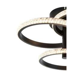 Rackhams Cowan 3 Ring Integrated LED Beaded Ceiling Light - Chrome - thumbnail 4