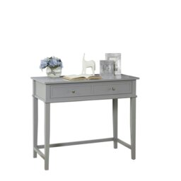 Rackhams Franklin Writing Desk with 1 Drawer Grey - thumbnail 2