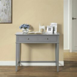 Rackhams Franklin Writing Desk with 1 Drawer Grey - thumbnail 4