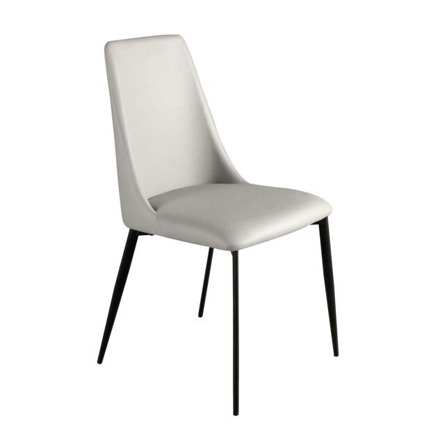 Rackhams Light Grey Leatherette Chair 4184 - image 1