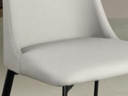 Rackhams Light Grey Leatherette Chair 4184 - thumbnail 5