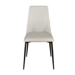 Rackhams Light Grey Leatherette Chair 4184 - thumbnail 2