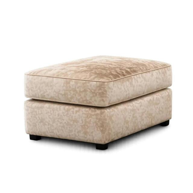 Rackhams Vegas Living Room Furniture Range - Foot Stool - Brown & Mink - image 1