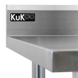 Rackhams 6ft Stainless Steel Catering Bench & 2 x Wall Mounted Shelves - thumbnail 4