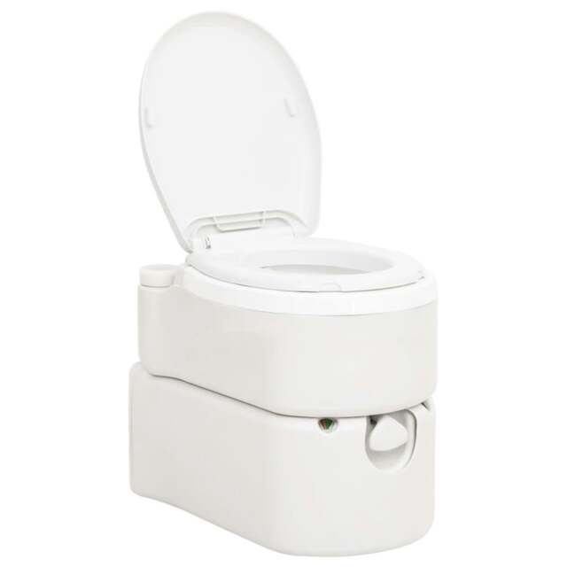 Rackhams Integrated Camping Toilet White 24+17 L HDPE&PP
