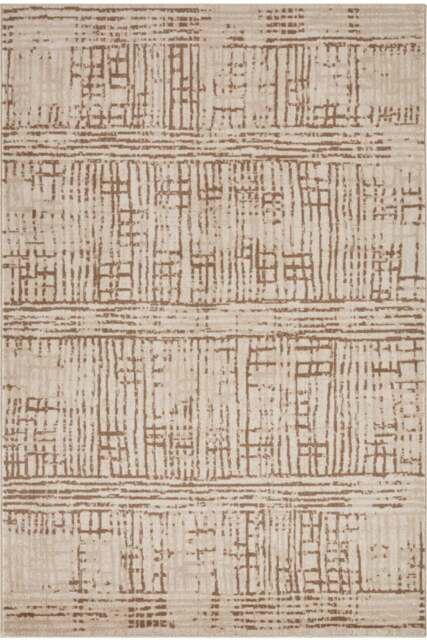 Rackhams Terrain Designer Shortpile – Modern Geometric Rug - Brown - 200X280 cm