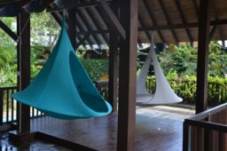 Rackhams Double Cacoon Hanging Chair - Turquoise - thumbnail 4