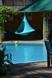 Rackhams Double Cacoon Hanging Chair - Turquoise - thumbnail 2