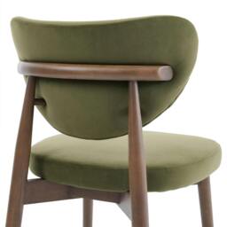 Rackhams Luxecraft Fabric Chair - Olive Green (Set of 2) - thumbnail 5