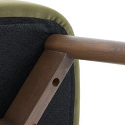 Rackhams Luxecraft Fabric Chair - Olive Green (Set of 2) - thumbnail 6