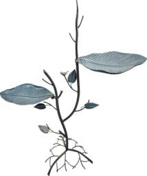 Rackhams Ornamental Free Standing, Weather Resistant, Easy Assemble Bird Bath and Feeder