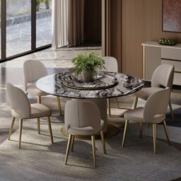 Rackhams Shankar Leather Dining Chair, More Leg Colours - Grey Legs - thumbnail 2