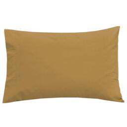 Rackhams Polycotton Deluxe Pillowcase Non Iron - Ochre - Pillowcase (48cm x 74cm) - thumbnail 2