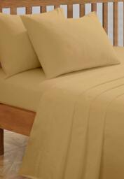 Rackhams Polycotton Deluxe Pillowcase Non Iron - Ochre - Pillowcase (48cm x 74cm) - thumbnail 1