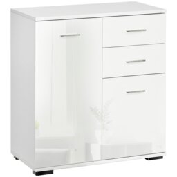 Rackhams Cabinet Sideboard Cupboard Buffet Solo High Gloss Front Face Door Drawer - thumbnail 2