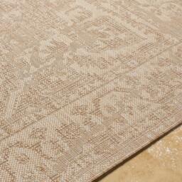 Rackhams Tuareg-Vintage Beige Ivory Traditional Boho In- & Outdoor Jute-Look Rug - 160 x 213 cm - thumbnail 3