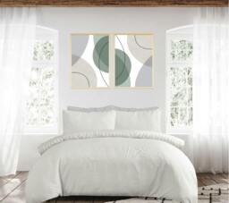 Rackhams Luxury Hotel Quality Reversible Tufted Arch Duvet Cover with Pillowcases - Champagne - Champagne - Single (135cm x 200cm) - thumbnail 6