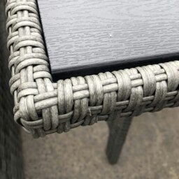 Rackhams Rattan Weatherproof Garden 5 Seater Corner Sofa Lounge Set with Dining Table - Grey - thumbnail 6