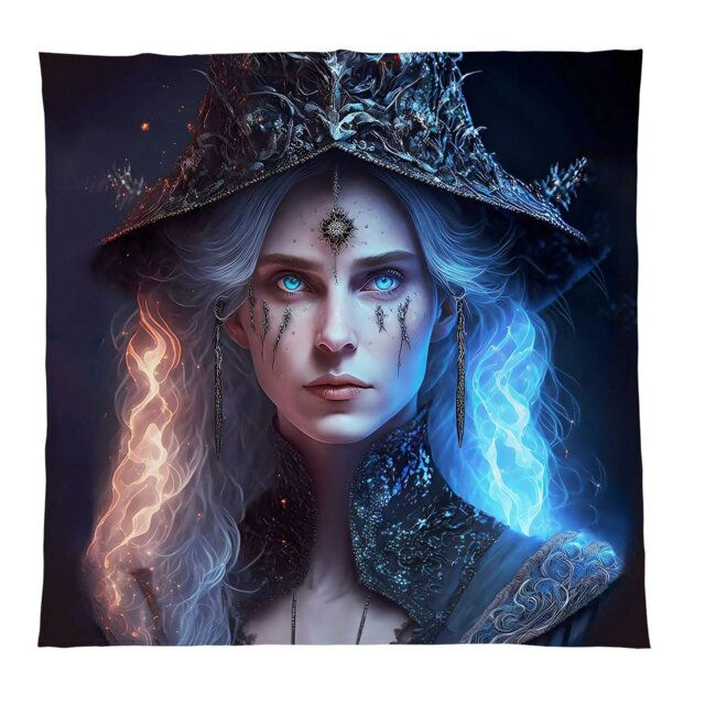 Rackhams Mystical Witch Luxury Fleece Throw - Large Size 150cm x 150cm - image 1
