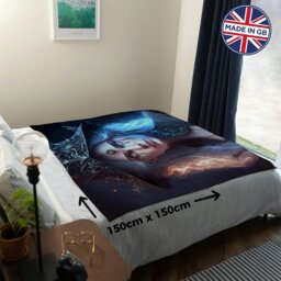 Rackhams Mystical Witch Luxury Fleece Throw - Large Size 150cm x 150cm - thumbnail 3