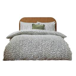 Rackhams Reversible Dotted Duvet Cover Set - Multicoloured - King - Multicoloured - 52% Polyester/48% Cotton - thumbnail 1