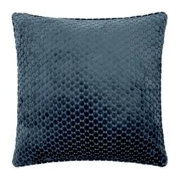 Rackhams Neptune Velvet Cushion Cover - Navy - 50cm x 50cm - Navy - 100% Polyester - thumbnail 1