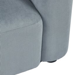 Rackhams Comfy Corduroy Couch with Spring Cushion, Solid Wood Legs, Pillows for Living Room Bedroom - 187CM - Loveseat Sofa - thumbnail 4