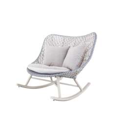 Rackhams Temescal Rattan Garden Rocking Chair, Indoor/ Outdoor Furniture - Red - thumbnail 6