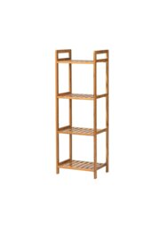 Rackhams 4 Tier Wood Audriel Bookcase - Brown - thumbnail 5