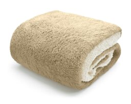 Rackhams Teddy Two Tone Fluffy and Warm Fleece Duvet Cover Set - Silver - Double - thumbnail 4