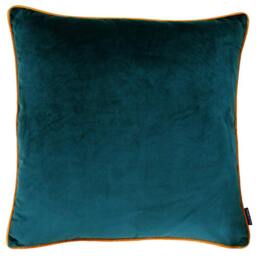 Rackhams Meridian Cushion Cover - Teal/Tigerlily Orange - 55x55cm - Teal/Tigerlily Orange - 100% Polyester